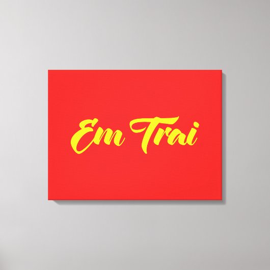 Vietnamees (jong) Broeder - Em Trai ~ Tipragng Vik Canvas Afdruk (Voorkant)