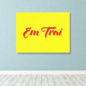 Vietnamees (jong) Broeder - Em Trai ~ Tipragng Vik Canvas Afdruk (Insitu (Houten vloer))