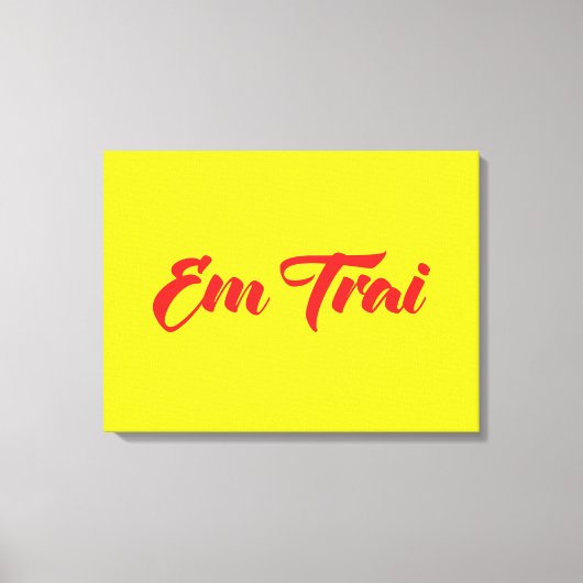 Vietnamees (jong) Broeder - Em Trai ~ Tipragng Vik Canvas Afdruk (Voorkant)