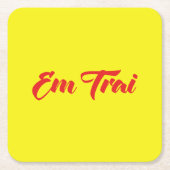 Vietnamees (jong) Broeder - Em Trai ~ Tipragng Vik Kartonnen Onderzetters (Voorkant)