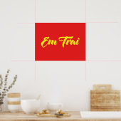 Vietnamees (jong) Broeder - Em Trai ~ Tipragng Vik Poster (Keuken)