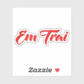 Vietnamees (jong) Broeder - Em Trai ~ Tipragng Vik Sticker (Vel)