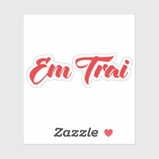 Vietnamees (jong) Broeder - Em Trai ~ Tipragng Vik Sticker (Vel)