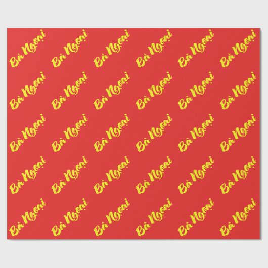 Vietnamees (moeder) grootmoeder - Bà Ngoi Cadeaupapier (Vlak)