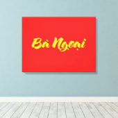 Vietnamees (moeder) grootmoeder - Bà Ngoi Canvas Afdruk (Insitu (Houten vloer))