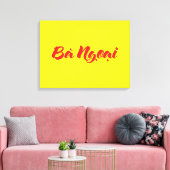 Vietnamees (moeder) grootmoeder - Bà Ngoi Canvas Afdruk (Insitu (Woonkamer))