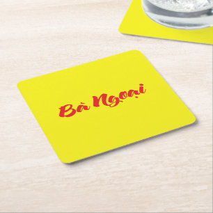 Vietnamees (moeder) grootmoeder - Bà Ngoi Kartonnen Onderzetters