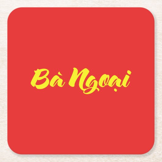 Vietnamees (moeder) grootmoeder - Bà Ngoi Kartonnen Onderzetters (Voorkant)