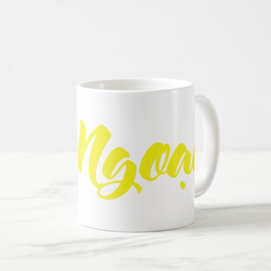 Vietnamees (moeder) grootmoeder - Bà Ngoi Koffiemok (Voorkant rechts)