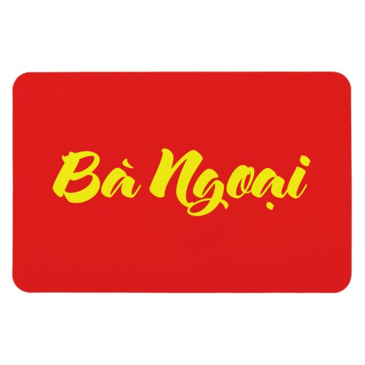 Vietnamees (moeder) grootmoeder - Bà Ngoi Magneet (Horizontaal)