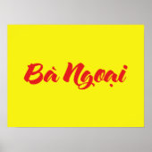 Vietnamees (moeder) grootmoeder - Bà Ngoi Poster (Voorkant)