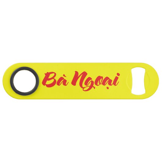 Vietnamees (moeder) grootmoeder - Bà Ngoi Speed Flessenopener (Voorkant (Horizontaal))