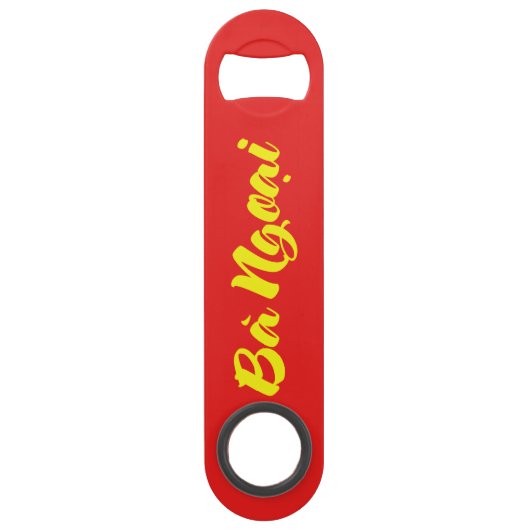 Vietnamees (moeder) grootmoeder - Bà Ngoi Speed Flessenopener (Voorkant)