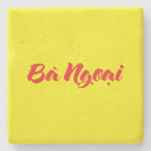 Vietnamees (moeder) grootmoeder - Bà Ngoi Stenen Onderzetter (Voorkant)