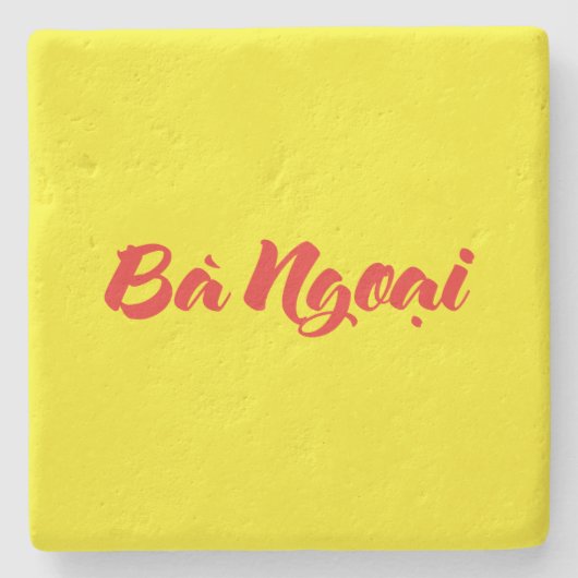 Vietnamees (moeder) grootmoeder - Bà Ngoi Stenen Onderzetter (Voorkant)