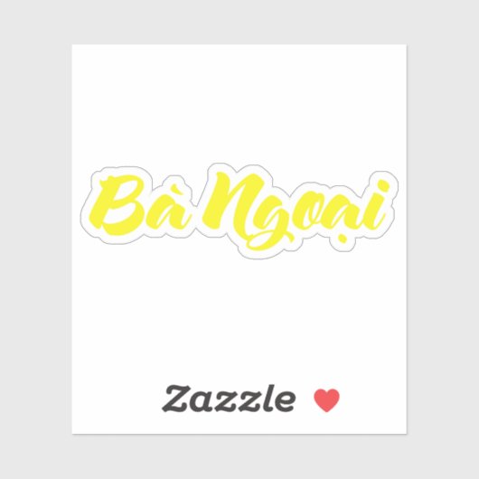 Vietnamees (moeder) grootmoeder - Bà Ngoi Sticker (Vel)