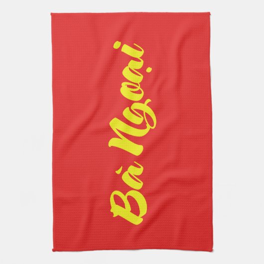 Vietnamees (moeder) grootmoeder - Bà Ngoi Theedoek (Verticaal)