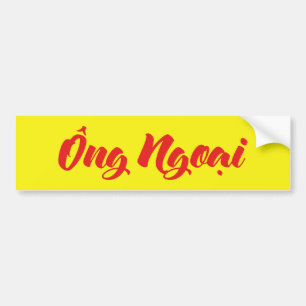 Vietnamees (moederlijk) grootvader - Ông Ngoi Bumpersticker