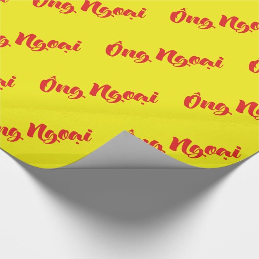 Vietnamees (moederlijk) grootvader - Ông Ngoi Cadeaupapier (Hoek)