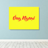 Vietnamees (moederlijk) grootvader - Ông Ngoi Canvas Afdruk (Insitu (Houten vloer))