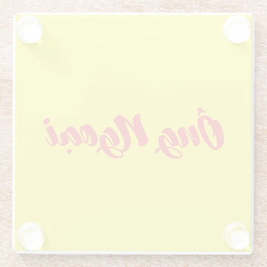 Vietnamees (moederlijk) grootvader - Ông Ngoi Glazen Onderzetter (Achterkant)