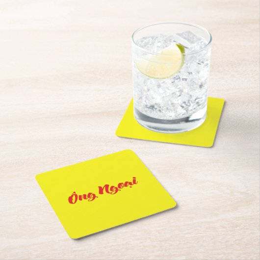 Vietnamees (moederlijk) grootvader - Ông Ngoi Kartonnen Onderzetters (Insitu)