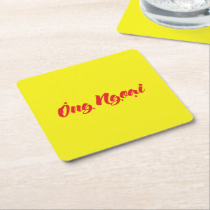 Vietnamees (moederlijk) grootvader - Ông Ngoi Kartonnen Onderzetters