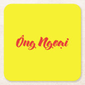 Vietnamees (moederlijk) grootvader - Ông Ngoi Kartonnen Onderzetters (Voorkant)