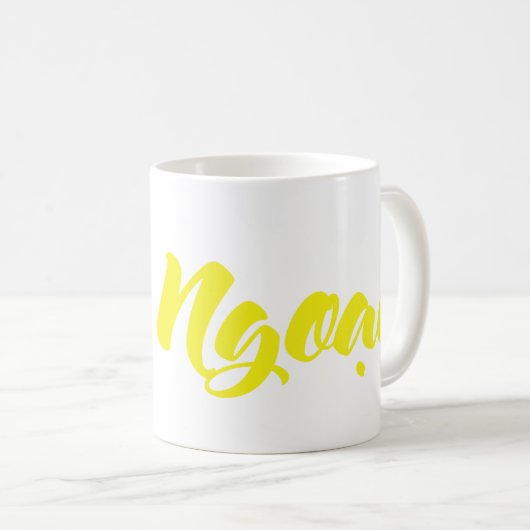 Vietnamees (moederlijk) grootvader - Ông Ngoi Koffiemok (Voorkant rechts)