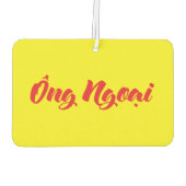 Vietnamees (moederlijk) grootvader - Ông Ngoi Luchtverfrisser (Achterkant)