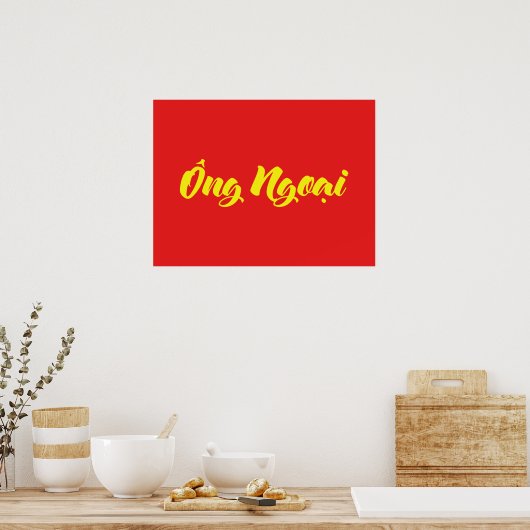Vietnamees (moederlijk) grootvader - Ông Ngoi Poster (Keuken)