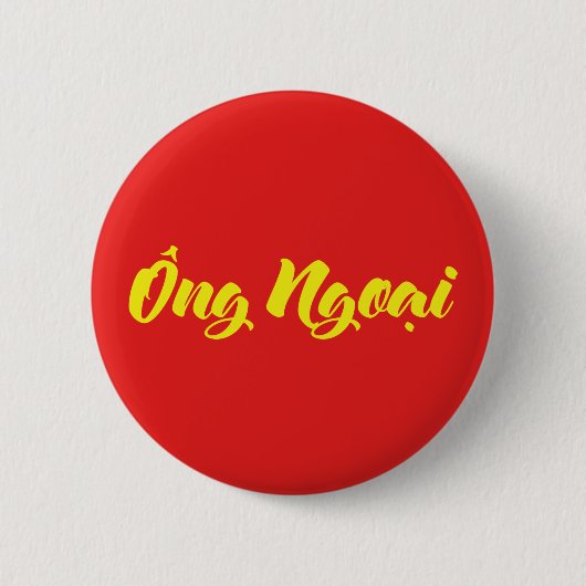Vietnamees (moederlijk) grootvader - Ông Ngoi Ronde Button 5,7 Cm (Voorkant)