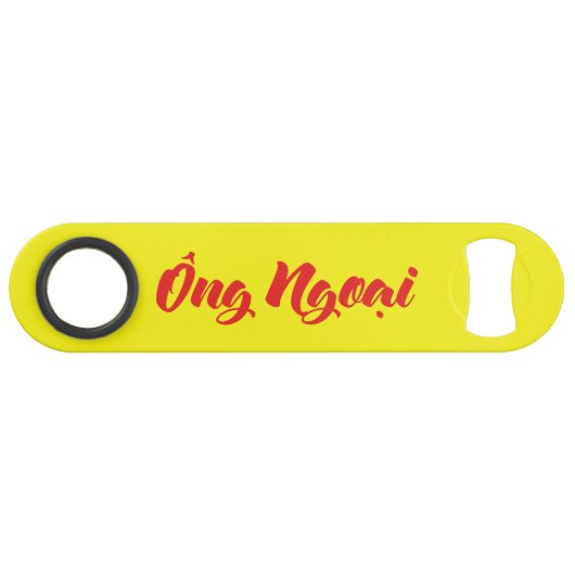 Vietnamees (moederlijk) grootvader - Ông Ngoi Speed Flessenopener (Voorkant (Horizontaal))