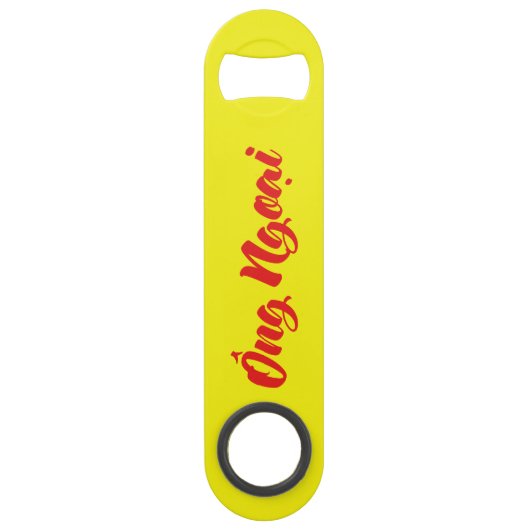 Vietnamees (moederlijk) grootvader - Ông Ngoi Speed Flessenopener (Achterkant)