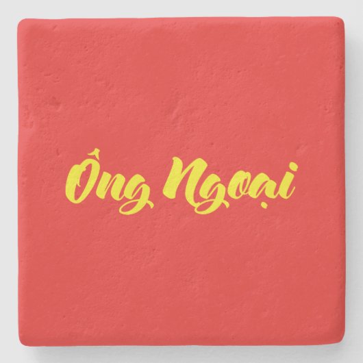 Vietnamees (moederlijk) grootvader - Ông Ngoi Stenen Onderzetter (Voorkant)