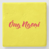 Vietnamees (moederlijk) grootvader - Ông Ngoi Stenen Onderzetter (Voorkant)