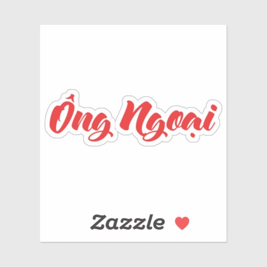 Vietnamees (moederlijk) grootvader - Ông Ngoi Sticker (Vel)