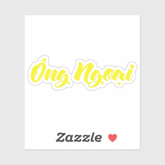 Vietnamees (moederlijk) grootvader - Ông Ngoi Sticker (Vel)