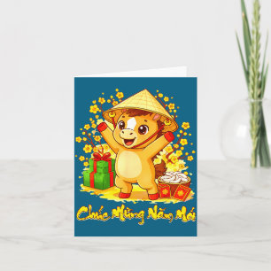 Vietnamees nieuwjaar 2026 tet viet chuc mung kaart