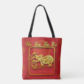 Vietnamees nieuwjaar OX op papier AoTB Tote Bag (Achterkant)