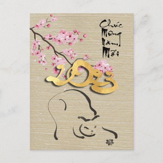 Vietnamees nieuwjaar van de Cat HPostC Briefkaart (Voorkant)