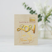 Vietnamees ox jaar 2021 HpostC Feestdagenkaart (Staand voorkant)