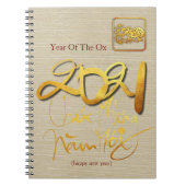 Vietnamees ox jaar 2021 SNoteB Notitieboek (Voorkant)