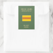 Vietnamees paspoort - Vlag van Zuid-Vietnam Vierkante Sticker (Tas)