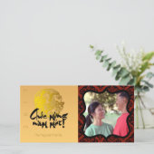 Vietnamees Rooster 2017 Greeting Photo lijst card (Staand voorkant)