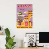 Vietnamees Souvenir Reisposter Vietnamese Kunst Poster (Thuiskantoor)