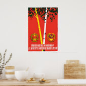 Vietnamees-Sovjet Vriendschapspropagandaposter Poster (Keuken)