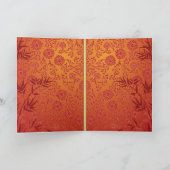 Vietnamees Têt 2020 in gouden versierde groet C Feestdagen Kaart (Binnen)