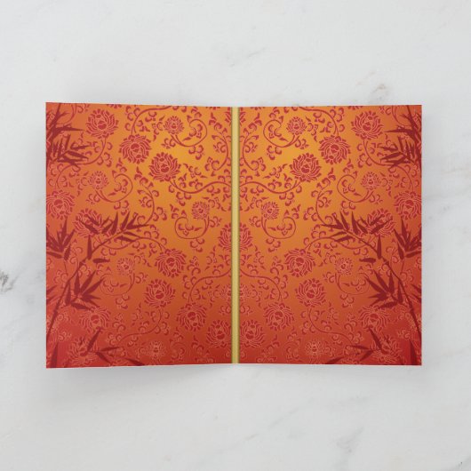 Vietnamees Têt 2020 in gouden versierde groet C Feestdagen Kaart (Binnen)