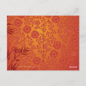 Vietnamees Têt 2020 in goudversierd Briefkaart (Achterkant)